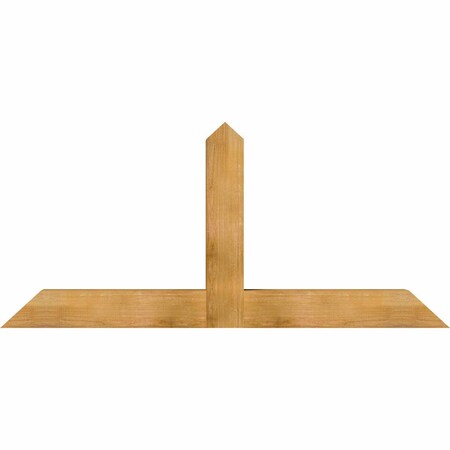 Ekena Millwork Portland Rough Sawn Timber Gable Bracket, Western Red Cedar, 72"W x 33"H x 6"D x 6"F, 11/12 Pitch GBW072X33X0606POR00RWR